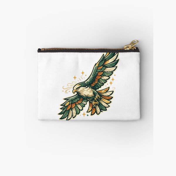 Item preview, Soaring Bald Eagle Retro Wildlife Freedom Flight Art Design Art designed and sold by inkoutninja.