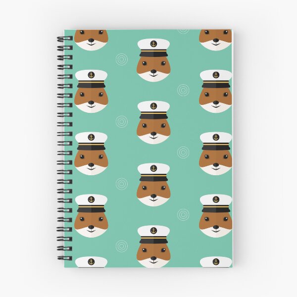 Item preview, Squirrels with sailor hat on blue designed and sold by reneesillus.