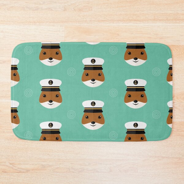 Item preview, Squirrels with sailor hat on blue designed and sold by reneesillus.