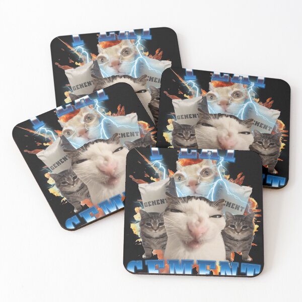 Item preview, I Eat Cement Funny Cat Meme designed and sold by ImmanuelGreen.