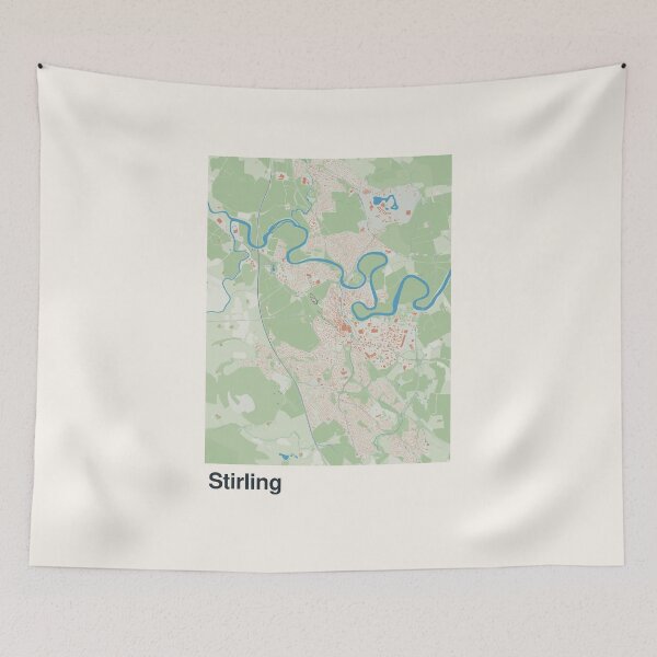 Item preview, Stirling Minimalistic Map Art designed and sold by MapsNerd.