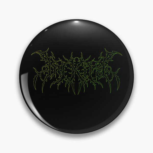 Item preview,  BY KIRA | Death Metal Typography (Green Outline) designed and sold by byKira-Dark.