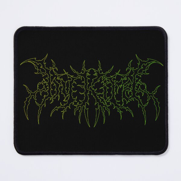 Item preview, BY KIRA | Death Metal Typography (Green Outline) designed and sold by byKira-Dark.