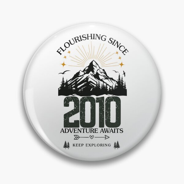 Item preview, 2010 Flourishing Since Mountain Adventure Birthday Design designed and sold by FlareCraftStudio.