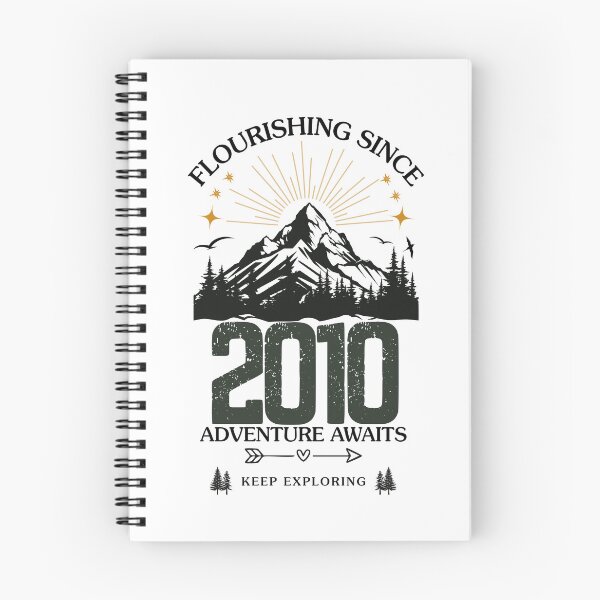 Item preview, 2010 Flourishing Since Mountain Adventure Birthday Design designed and sold by FlareCraftStudio.