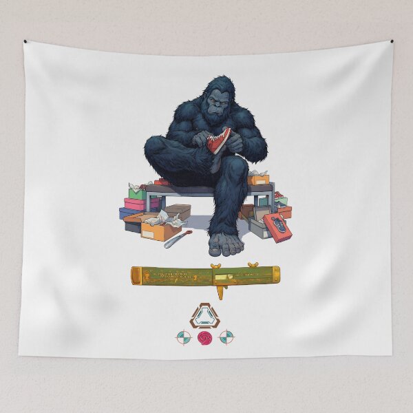 Item preview, Bigfoot's Big Shoe Problem | Funny Sasquatch Sneaker Struggle designed and sold by Whimsy Trail Co.