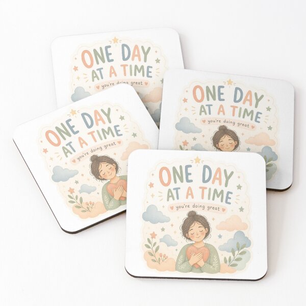 Item preview, One Day At A Time - Mental Health Awareness Affirmation designed and sold by creativerooney.