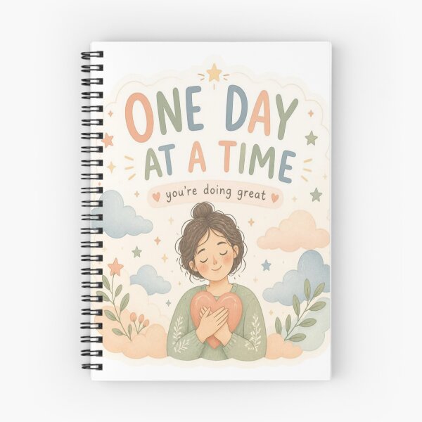 Item preview, One Day At A Time - Mental Health Awareness Affirmation designed and sold by creativerooney.