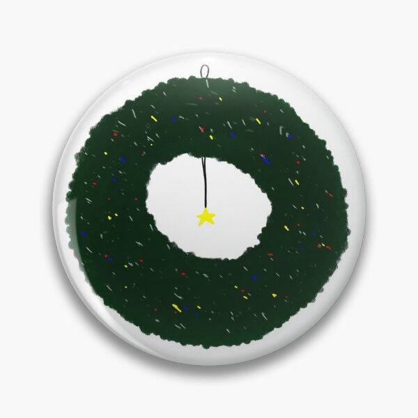Item preview, Minimalist Green Christmas Wreath Hanging Star designed and sold by raun.draw.