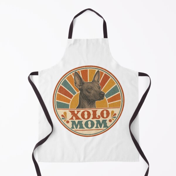 Item preview, Xoloitzcuintli Retro Sunset Emblem Xolo Mom designed and sold by BoosterShop.