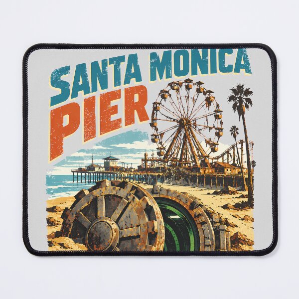Item preview, Retro Santa Monica Vault Poster designed and sold by Fictional Ink Society.