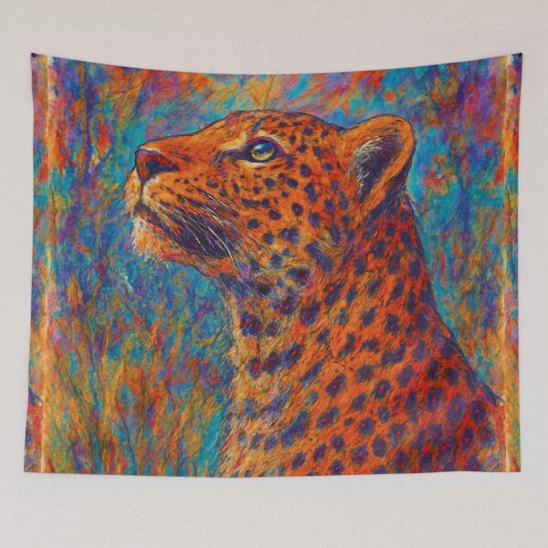 Item preview, Leopard Painting – Majestic Wildlife Art designed and sold by GalleryKauffeld.