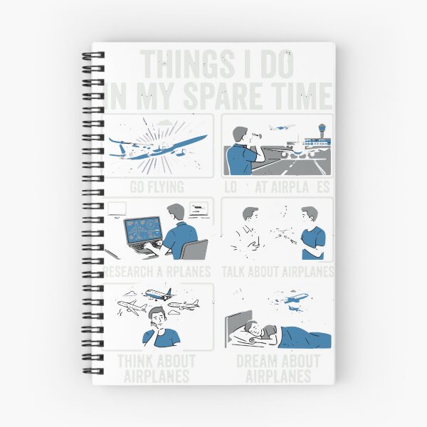 Item preview, Things I Do In My Spare Time Go Flying Airplanes Pilot Aviation Enthusiast designed and sold by SofiBlair.