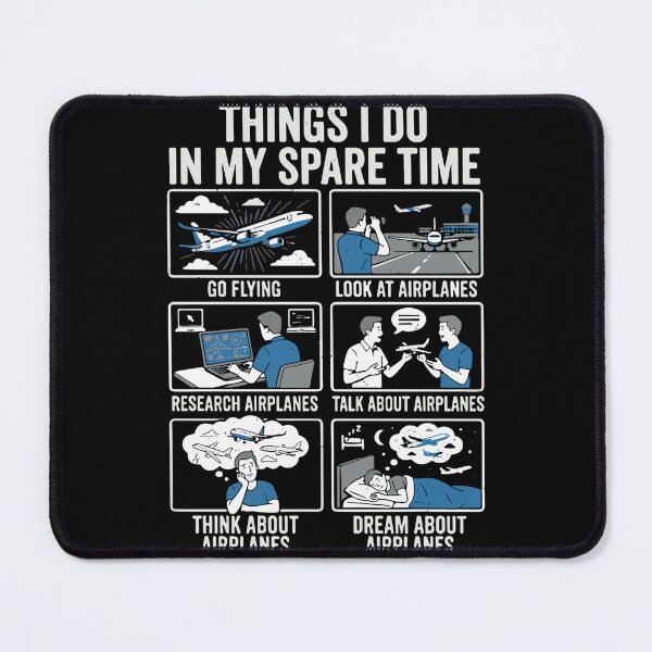 Item preview, Things I Do In My Spare Time Go Flying Airplanes Pilot Aviation Enthusiast designed and sold by SofiBlair.