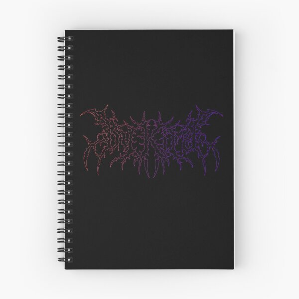 Item preview, BY KIRA | Death Metal Typography (Pink/Purple Outline) designed and sold by byKira-Dark.