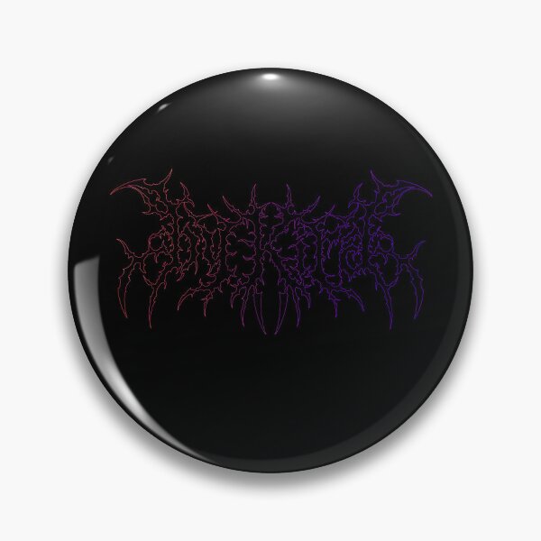 Item preview, BY KIRA | Death Metal Typography (Pink/Purple Outline) designed and sold by byKira-Dark.