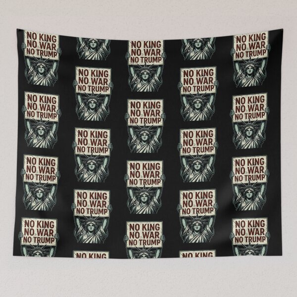 Item preview, No King No War No Trump Statue Of Liberty Political Protest Design designed and sold by JpShop10.