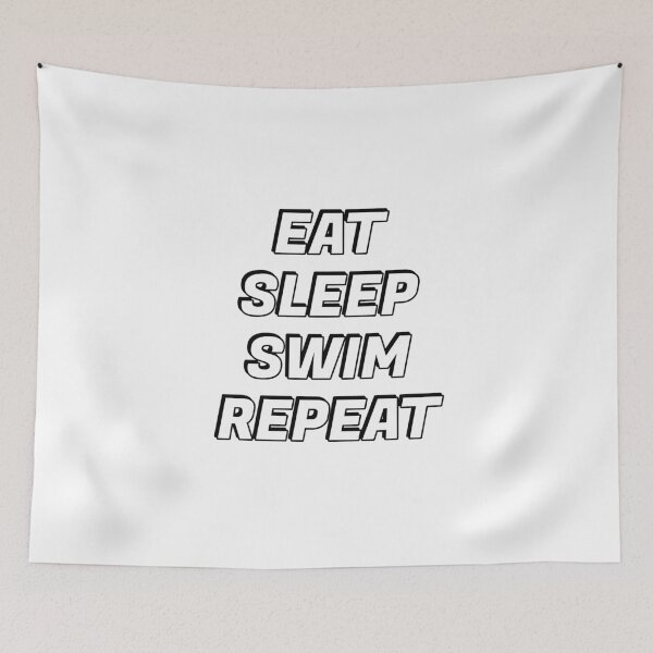 Item preview, Eat sleep swim repeat  Funny swimmer Gift Idea designed and sold by Inspirationmotivation.