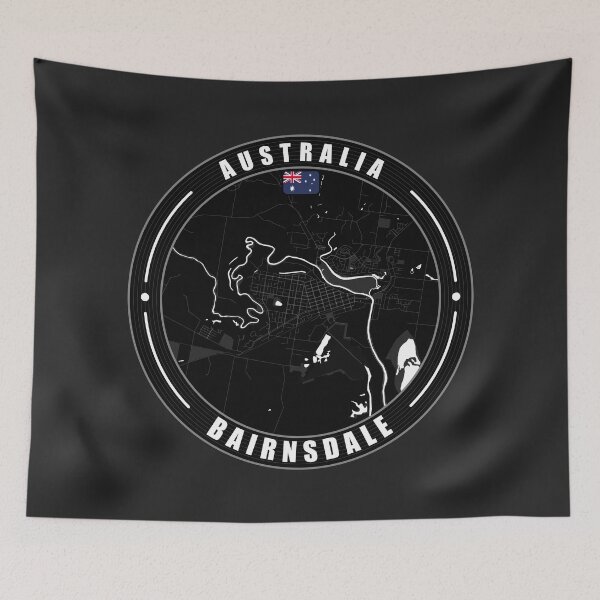 Item preview, Bairnsdale Australia City Map  designed and sold by Thistle-TShop.
