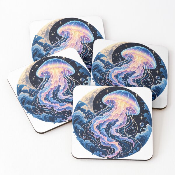 Item preview, Cosmic Jellyfish Moon designed and sold by Punch-E415.