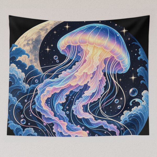 Item preview, Cosmic Jellyfish Moon designed and sold by Punch-E415.