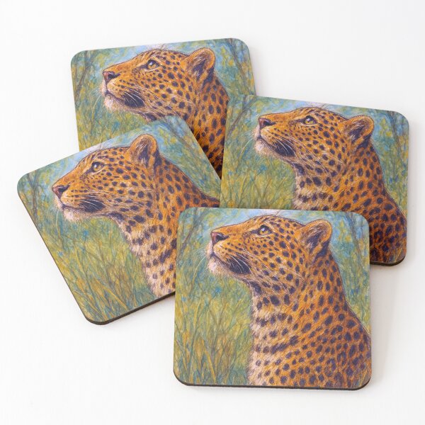 Item preview, Leopard drawing – African Wildlife Portrait designed and sold by GalleryKauffeld.