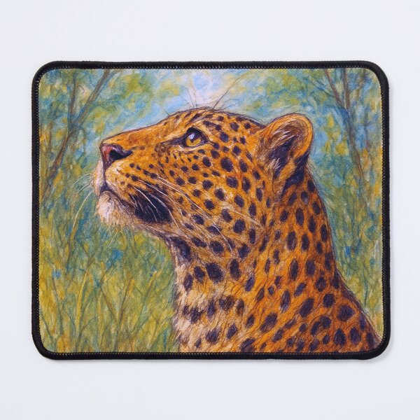 Item preview, Leopard drawing – African Wildlife Portrait designed and sold by GalleryKauffeld.