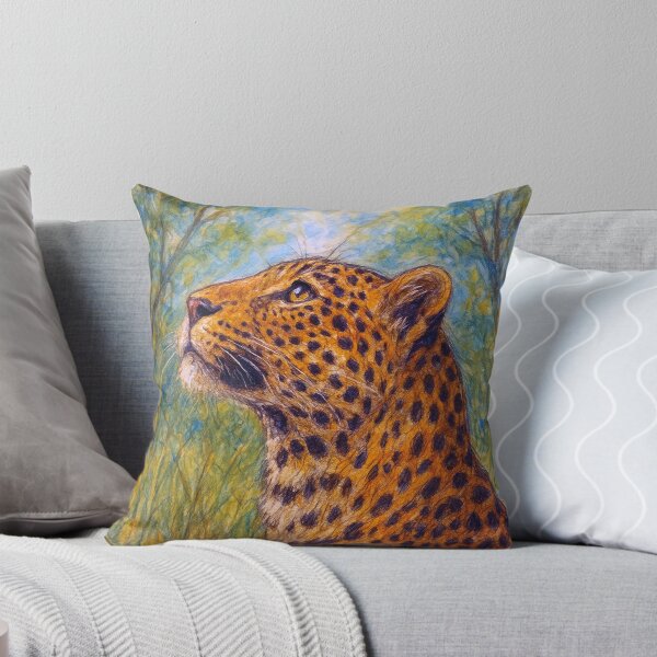 Item preview, Leopard drawing – African Wildlife Portrait designed and sold by GalleryKauffeld.