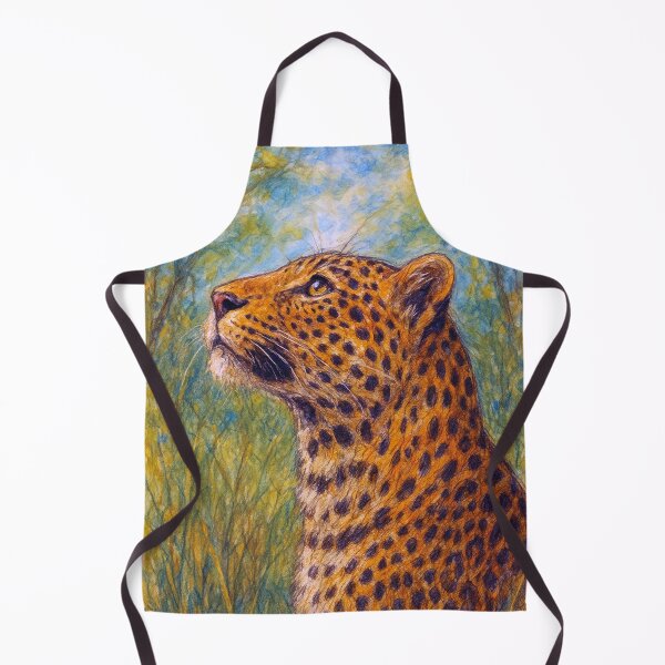 Item preview, Leopard drawing – African Wildlife Portrait designed and sold by GalleryKauffeld.