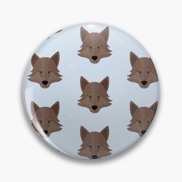 Item preview, Wolf heads on blue designed and sold by reneesillus.