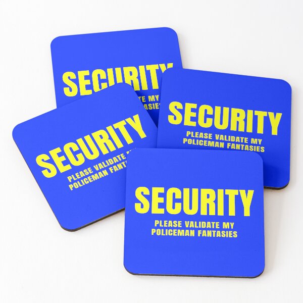 Item preview, Security – Please Validate My Policeman Fantasies designed and sold by Karate Octopus.