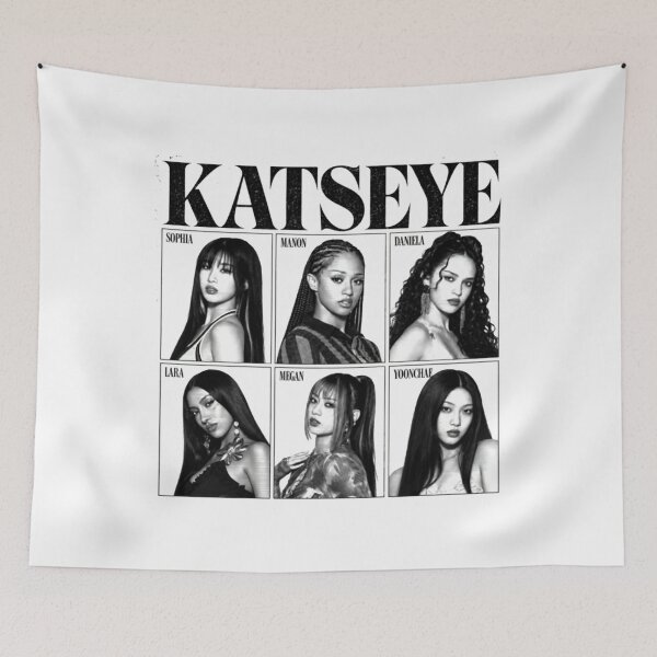 Item preview, Katseye Fan Gift Gnarly Vintage K-Pop Girl Group Fan designed and sold by AvinoPrizi.