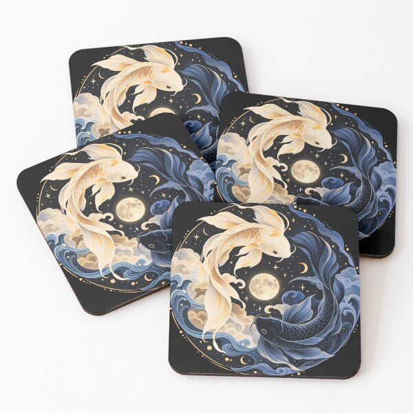 Item preview, Celestial Yin Yang Koi Fish designed and sold by Punch-E415.