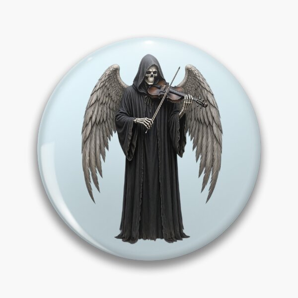 Item preview, Dark Gothic Skeleton Angel Playing Violin  designed and sold by SweetLilith.