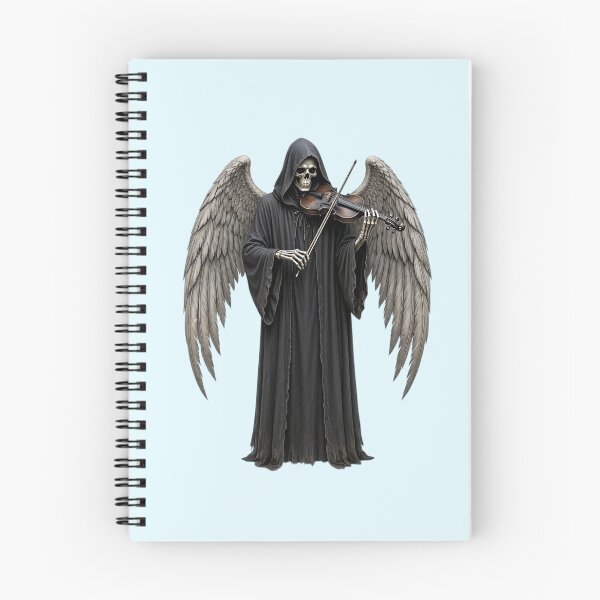 Item preview, Dark Gothic Skeleton Angel Playing Violin  designed and sold by SweetLilith.