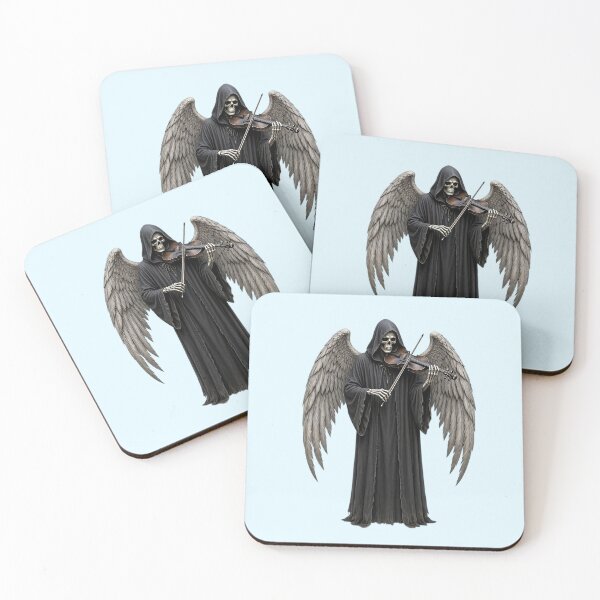 Item preview, Dark Gothic Skeleton Angel Playing Violin  designed and sold by SweetLilith.