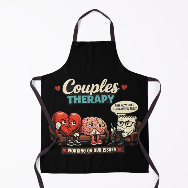 Aperçu de l'œuvre Thérapie de couple - Conseils relationnels humoristiques créée et vendue par SidTastic .