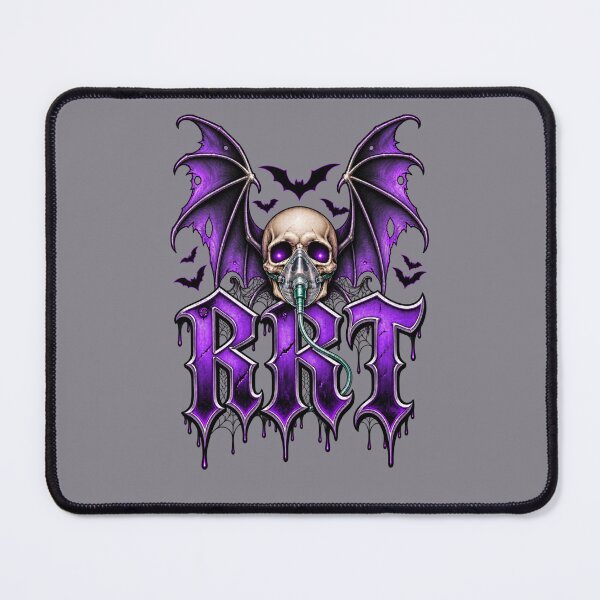 Item preview, Gothic RRT Registered Respiratory Therapist Bat Wings Skull Halloween designed and sold by ClinicalHubs.