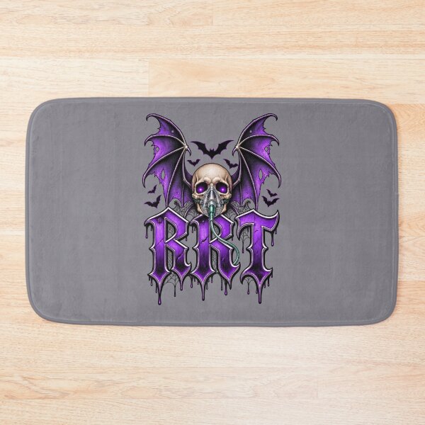 Item preview, Gothic RRT Registered Respiratory Therapist Bat Wings Skull Halloween designed and sold by ClinicalHubs.
