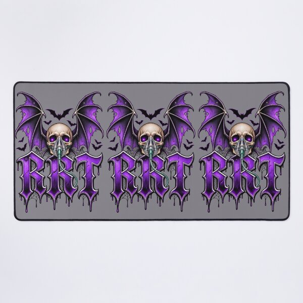 Item preview, Gothic RRT Registered Respiratory Therapist Bat Wings Skull Halloween designed and sold by ClinicalHubs.