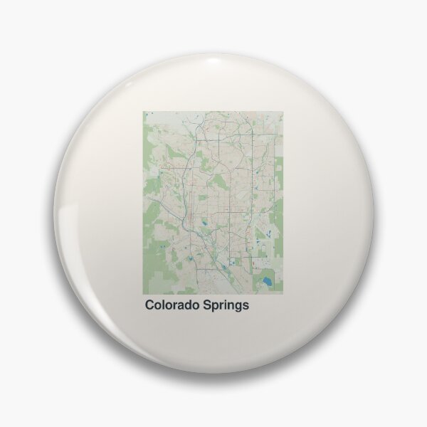 Item preview, Colorado Springs Minimalistic Map Art designed and sold by MapsNerd.