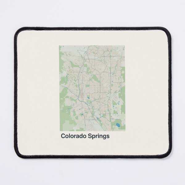 Item preview, Colorado Springs Minimalistic Map Art designed and sold by MapsNerd.
