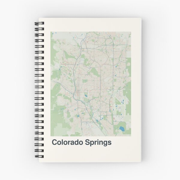 Item preview, Colorado Springs Minimalistic Map Art designed and sold by MapsNerd.