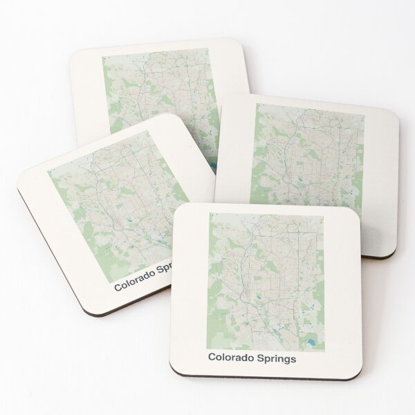 Item preview, Colorado Springs Minimalistic Map Art designed and sold by MapsNerd.