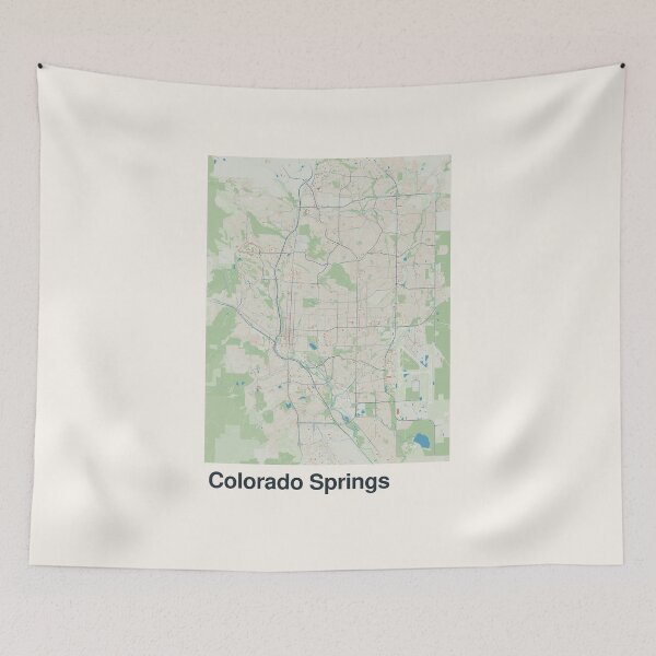 Item preview, Colorado Springs Minimalistic Map Art designed and sold by MapsNerd.