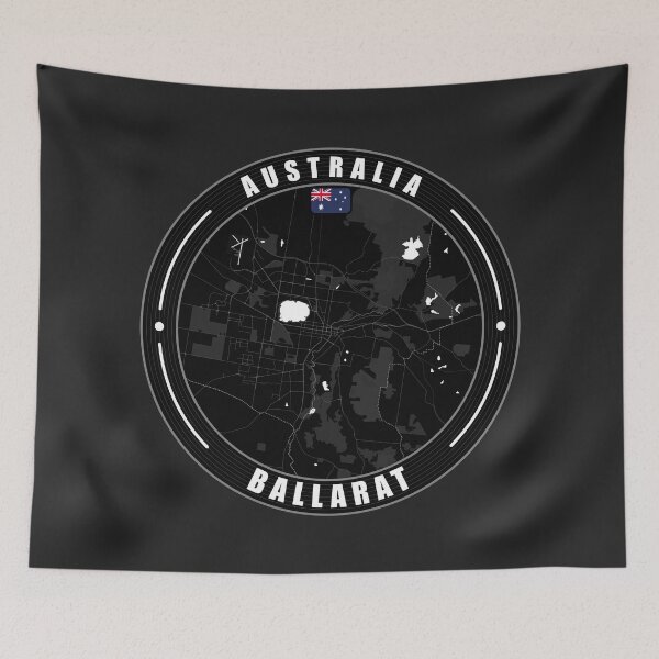 Item preview, Ballarat Australia City Map  designed and sold by Thistle-TShop.