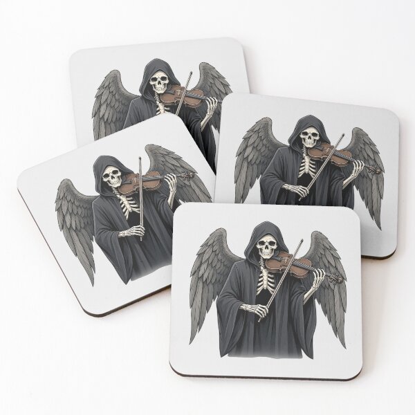 Item preview, Dark Gothic Skeleton Angel Playing Violin  designed and sold by SweetLilith.