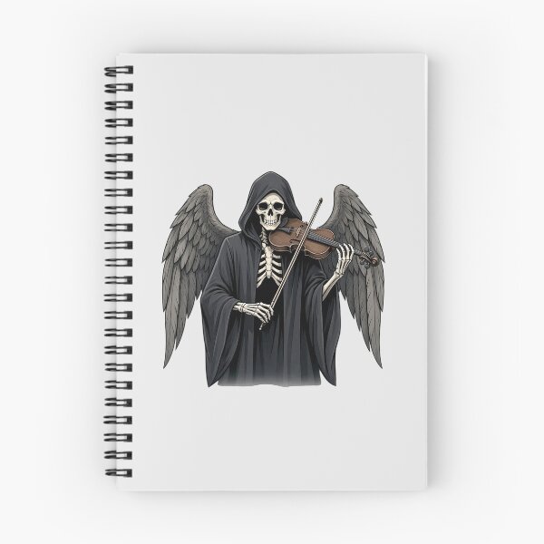 Item preview, Dark Gothic Skeleton Angel Playing Violin  designed and sold by SweetLilith.