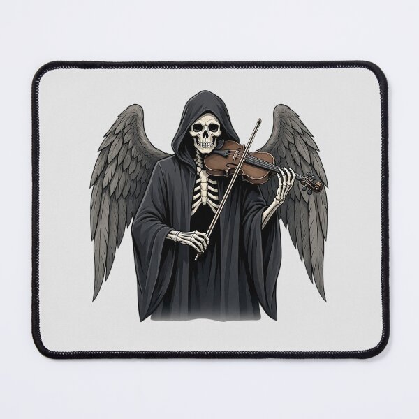 Item preview, Dark Gothic Skeleton Angel Playing Violin designed and sold by SweetLilith.