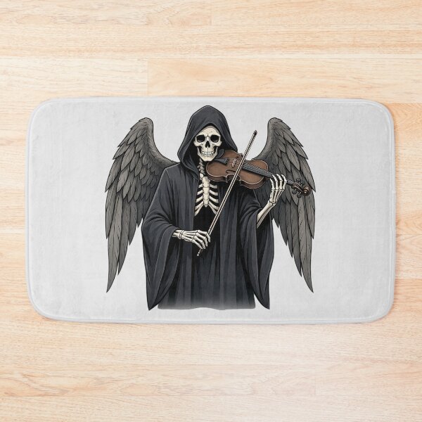 Item preview, Dark Gothic Skeleton Angel Playing Violin  designed and sold by SweetLilith.